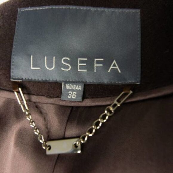 Vintage wool silk cashmere blend brown coat‎ - Picture 12 of 16